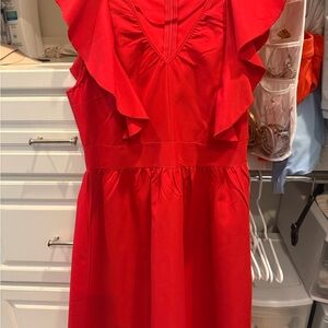 Elegant Red Midi Dress